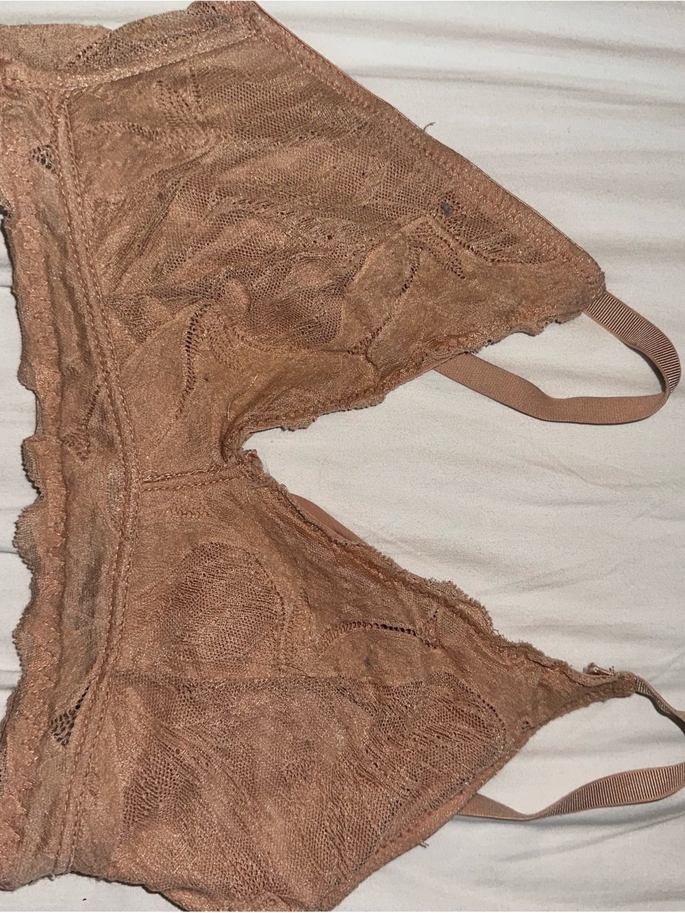 Anne Klein Nude/Tan Lace Bralette